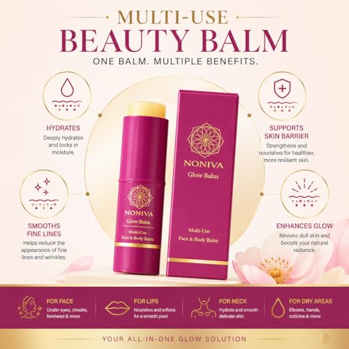 Hydrating Face & Lip Balm Stick with Noni, Ceramides & Peptides – Multi-Use Skin Repair