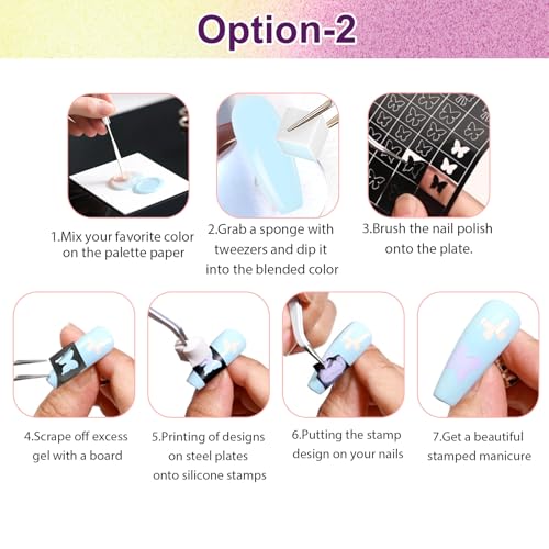 JC Handcrafted Press On Nails Kit, Short Length Nail Press Ons, Durable, Easy Application, Stylish Impress Press On Nails, Perfect for Daily Wear & Special Occasions (M19, M)