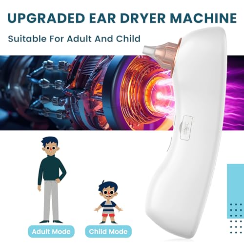Ear Dryer for Swimmers with Tips - Ear Pressure Relief & Water Removal Device