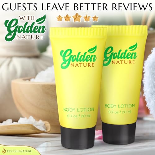Travel Size Hotel Body Lotion - Jasmine, 0.7 fl oz, 100 PK - Delight Your Guests with Soothing & Refreshing Body Lotion - Bulk Small Size Toiletries for Airbnb, Motels & Guest Rooms