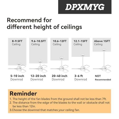 Black 84 Inch Ceiling Fan Downrod - Unthreaded Extension Rod, 1" Diameter