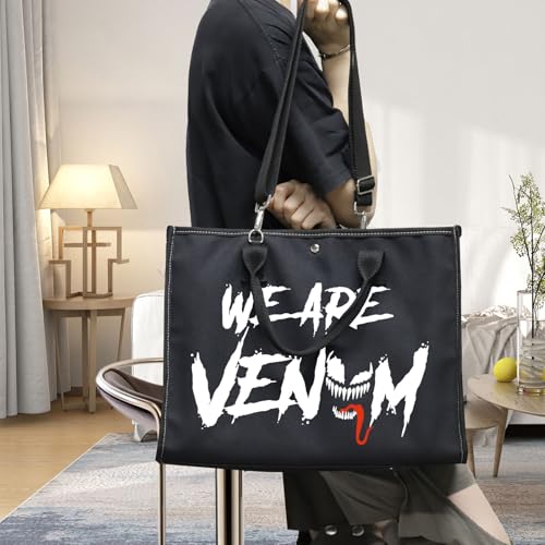 BWWKTOP Spider Hero Cosmetic Makeup Bag Villain Movie Fans Gift We Are Venom Makeup Zipper Pouch Bag (WE ARE VE BG)