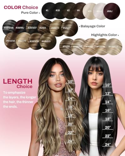 Clip-In Hair Extensions Short 12 Inch Golden Blonde Highlights Natural Human Hair