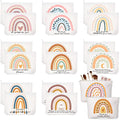 Sieral 20 Rainbow Canvas Makeup Bags with Zipper - Inspirational Gift Set