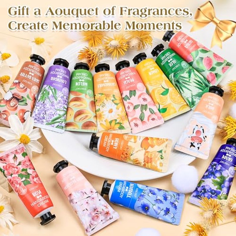 154 Pack Hand Cream Gifts Set for Women,Easter Basket Stuffers,Mothers Day Gifts,Teacher Appreciation Gift,Nurse Week Gift,Mini Hand Lotion Travel Size in Bulk for Dry Cracked Hands