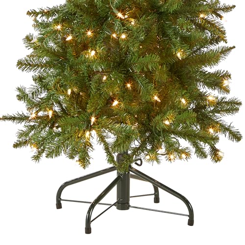 4.5ft Pre-Lit Artificial Kingswood Fir Christmas Tree with Lights & Stand