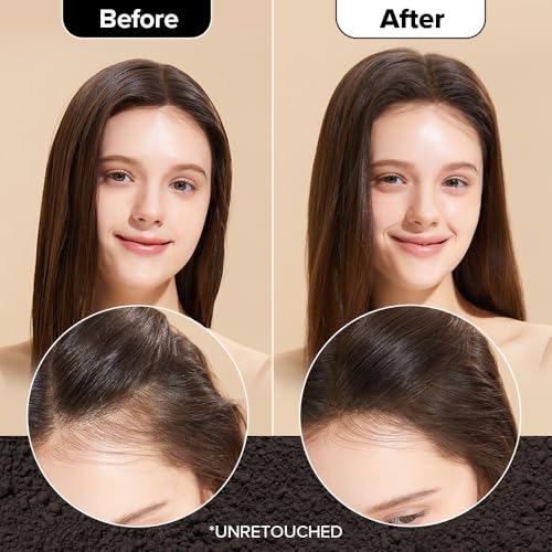 Dry Shampoo Powder for Dark Brown Hair - Mattifying Hair Refresh Duo Set