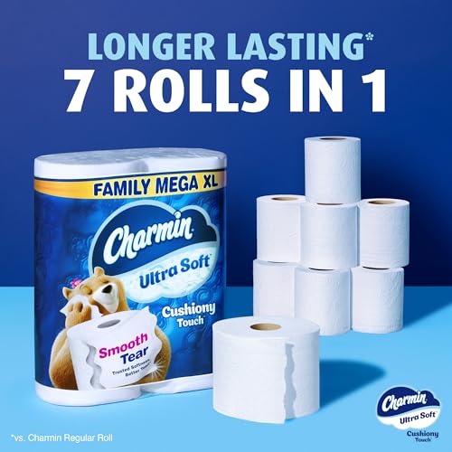 Mega XL Paper Towels - White, 18 Family Rolls, Absorbent & Durable