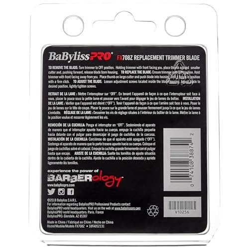 Barberology FX708Z Stainless Steel Replacement T-Blade for FX788RG and FX788S