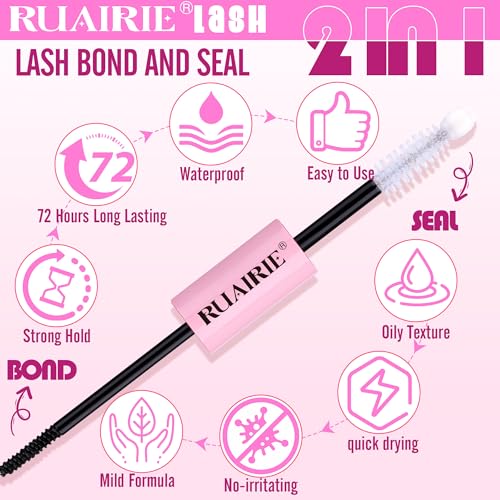 Ruairie Bond and Seal Lash Glue - Strong Hold, Waterproof, Eyelash Clusters