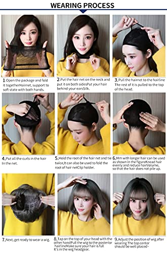 AIKO PRO Gray Pink Long Curly Wavy Wig with Bangs, 23-inch Synthetic Hair for Cosplay & Daily Wear