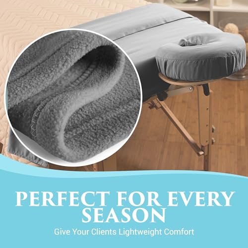 NRG Polar Fleece Massage Table Blanket - Small, 60 x 86 Inches, Natural