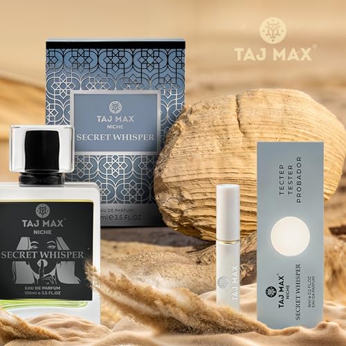 Secret Whisper Arabian Perfume for Women 3.5 Oz - Long-Lasting Oriental Floral & Woody Scent - Inspired by Dubai - Gift Set with Mini Tester