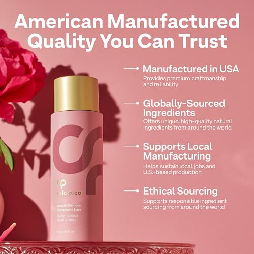 Plush Locks Leave-in Smooth, Anti- Frizz Smoothing Lotion, Protects & Reduces Blow Dry Time, Controls Frizz & Adds Shine, Sulfate-Free, Vegan, 6.7fl oz