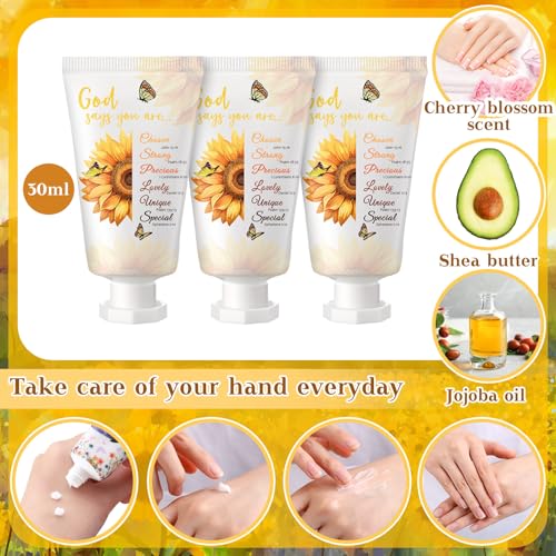 50 Pack Christian Hand Lotion Gift Set - Rustic Bible Verse Moisturizer for Women