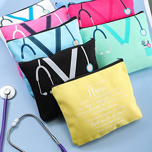 20 Pcs Nurse Cosmetic Bags with Zipper - Appreciation Gifts for Nurses