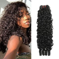 Burmese Curly Human Hair Bundles 16 Inch Natural Black Spiral Ends Virgin Hair
