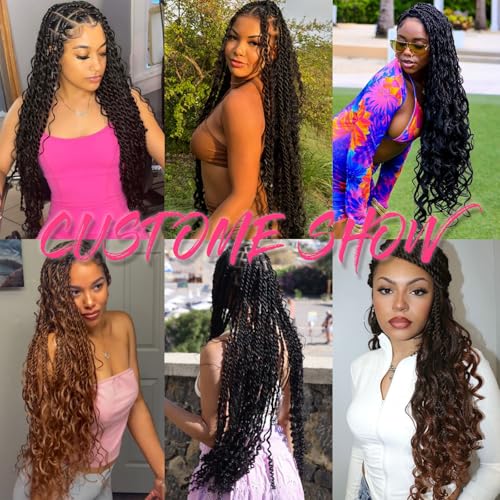 9 Packs 30 Inch Boho Senegalese Twist Crochet Hair - 30#
