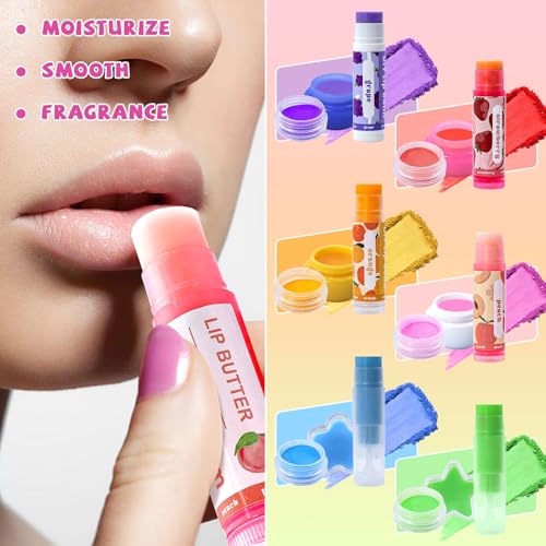 DIY Lip Balm Making Kit for Adults to Make Your Own Moisturizing Lip Balms with Natural Beeswax, Lip Base Oil, Essential Oil, Empty Lip Balm Tubes£¬Birthday Christmas Gift