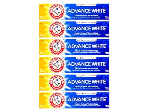 Arm & Hammer Advance White Extreme Whitening Toothpaste Mint 6 Oz Pack of 6