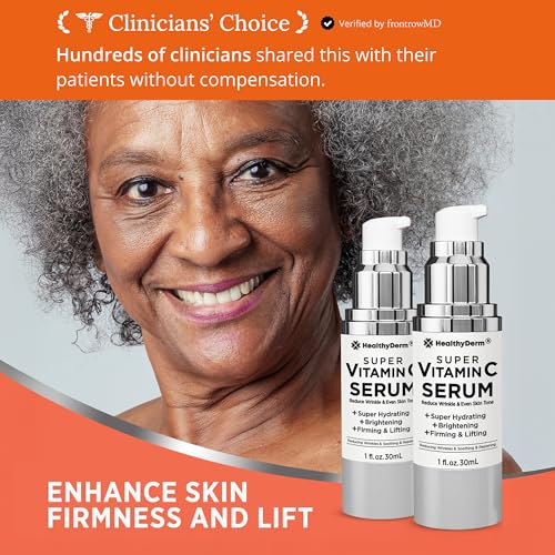 Vitamin C Serum for Women Over 70 - Hydrating, Lifting & Wrinkle Reduction 1 Oz Pack of 2