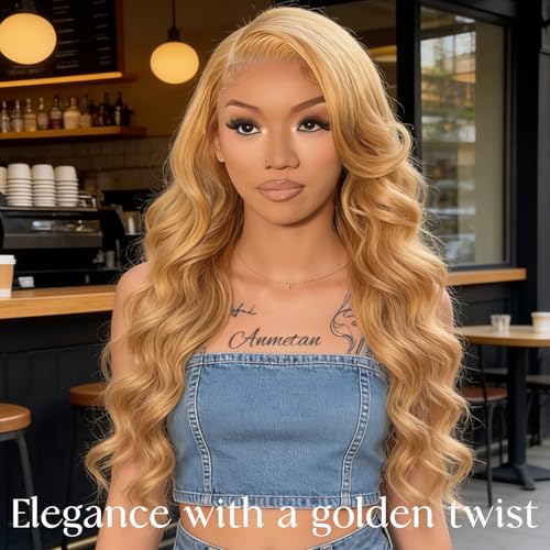 Honey Blonde 2x6 Lace Closure Body Wave Human Hair - 180% Density, Variation: 12''