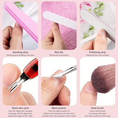 handmade nails press on Salon Quality fish starfish flower orange cherry pearl Reusable almond hand-painted gentle acrylic 3D fake nails designed kit,10 Nails, Size M #2914