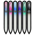 Mont Bleu Gift Set of 5 + 1 Free Crystal Glass Nail Files M1-6 | Czech Tempered Nail Files for Manicure & Gift