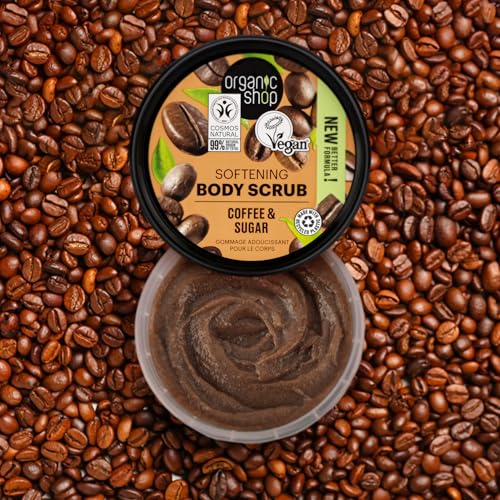 Organic Shop Body Scrub Natural Brazilian Coffee and Sugar 250 ml/8.5 Fl Oz (Pack of 1)