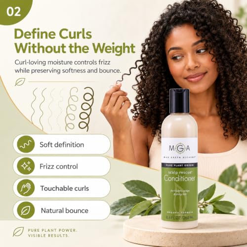 Max Green Alchemy Organic Tea Tree Hair Conditioner 8.8 Fl Oz - Unisex, Sulfate & Paraben Free