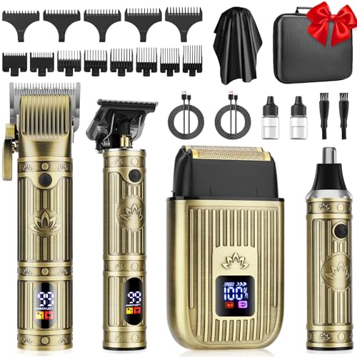 Zesuti Men's Hair Clippers and Beard Trimmer Set - Bronze 993