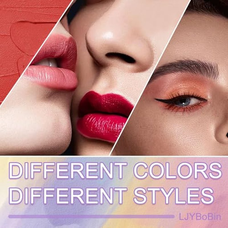 16PCS Mini Lipstick & Eyeshadow Stick Set, Multi Colored Ultra Matte Color Changing, Magic Glitter, Long Lasting Waterproof Capsule Pills