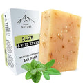 iHeart Fresh Soap Sage and Wild Herb - Long Lasting Rich Creamy Moisturizing Lather - Face & Body Wash for Men and Women - Large 6 Ounce
