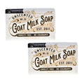 Unscented Goat Milk Soap Bar - Triple Milled 9 Ounce Pack of 2