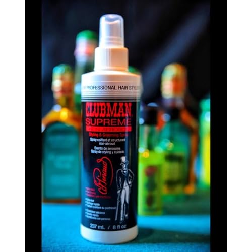 Clubman Supreme Non-Aerosol Styling & Grooming Spray 8 oz (Pack of 4)