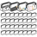 36PCS Clear Makeup Bags, Zippered Travel Toiletry Bag, PVC Plastic Travel Bags for Women Men, Travel Waterproof Portable Bag for Bathroom, TSA Approved