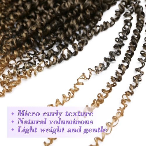 Yanky Twist Crochet Hair 10 Inch - T27, 240 Strands, Handmade, Lightweight