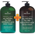 All Natural Tea Tree Body Wash for Skin & Foot Odor Relief - 16 Fl Oz