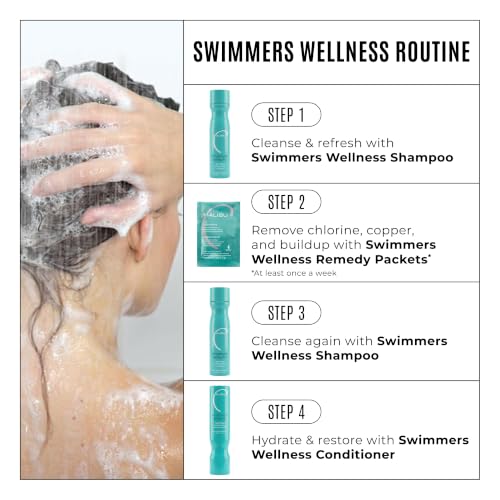 Malibu C Swimmers Chlorine & Pool Water Hair Care Kit - Shampoo, Conditioner & Hair Mask