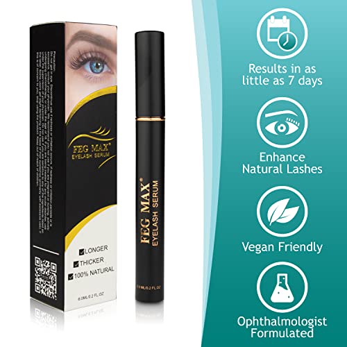 Eyelash Serum Natural Peptide Lash Conditioner 6ml for Longer Thicker Lashes