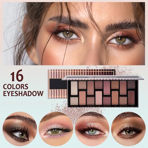Full Makeup Kit for Women and Teens – Eyeshadow, Lip Gloss, Brushes & More