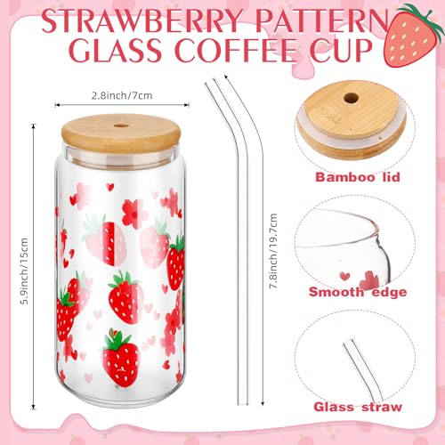 Strawberry Gift Set with Mug Tote and Makeup Bag - Women’s Home & Travel