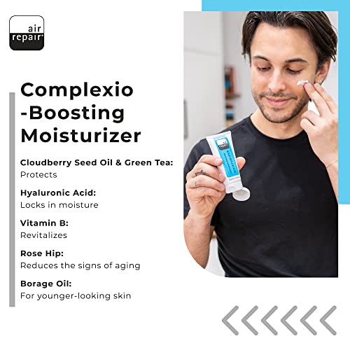 Skin Moisturizer & Eye Repair Cream - Air Repair Super Hydrating Eye Cream for Dark Circles, Wrinkles, & Puffy Eyes, & Complexion Boosting Face Moisturizer with Hyaluronic Acid - Vegan Skin Care Set