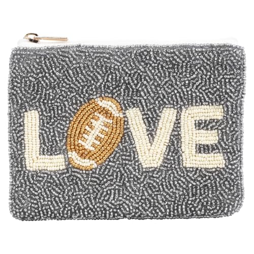 Bamboo Trading Love Football Essential Pouch, 4.75-Inch, Multicolor