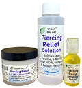 Piercing Aftercare Set with Sea Salt & Bump Shrinking Drops - Soothing Relief