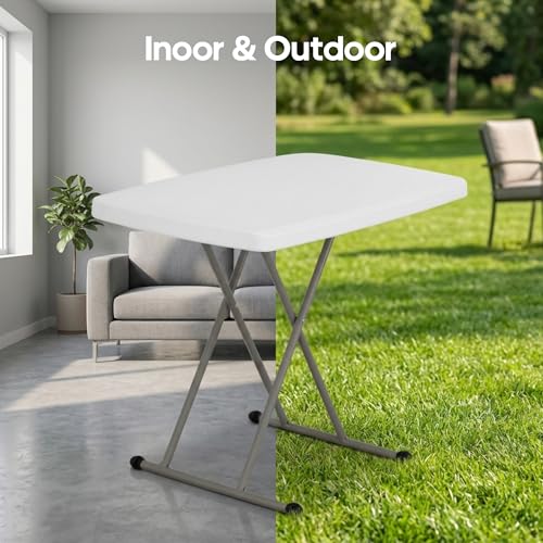 Adjustable Folding Table 30 Inch Portable Camping & Dining Surface