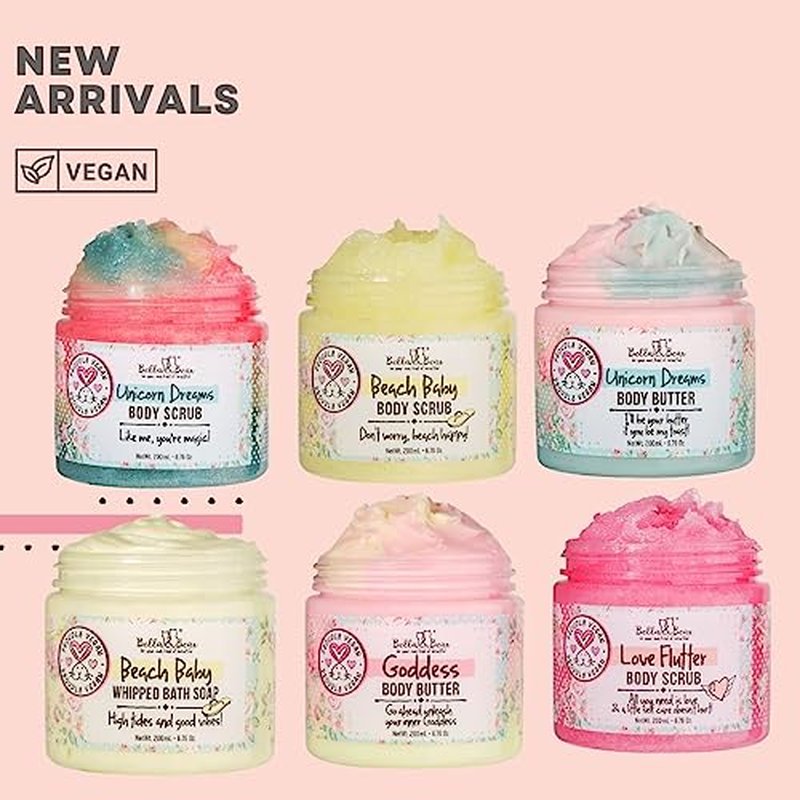 Goddess Sugar Scrub, Whipped Bath Soap and Body Butter Bundle