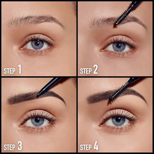Max Factor Brow Shaper Pencil for Women, 30 Deep Brown, 0.1 Ounce