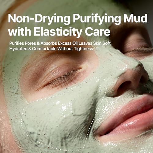 Green Mud Collagen Face Mask 3.17oz - Revitalizing Skin Care for Elasticity & Glow