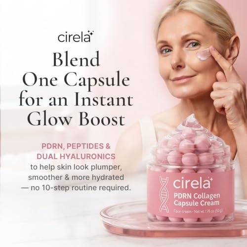 PDRN Pink Collagen Capsule Cream, Peptide Serum for Face